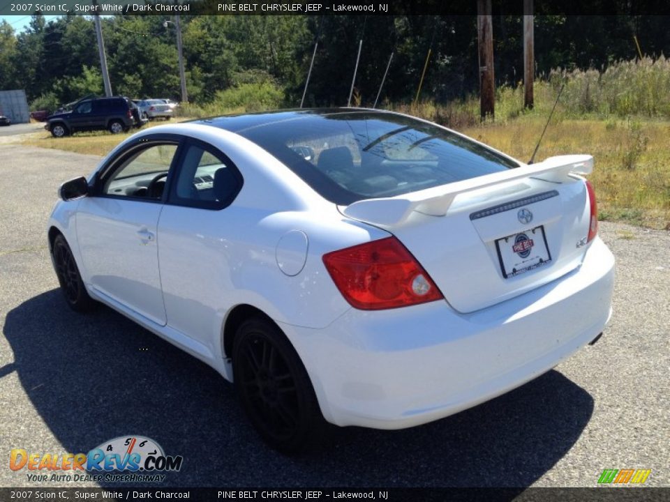 2007 Scion tC Super White / Dark Charcoal Photo #11