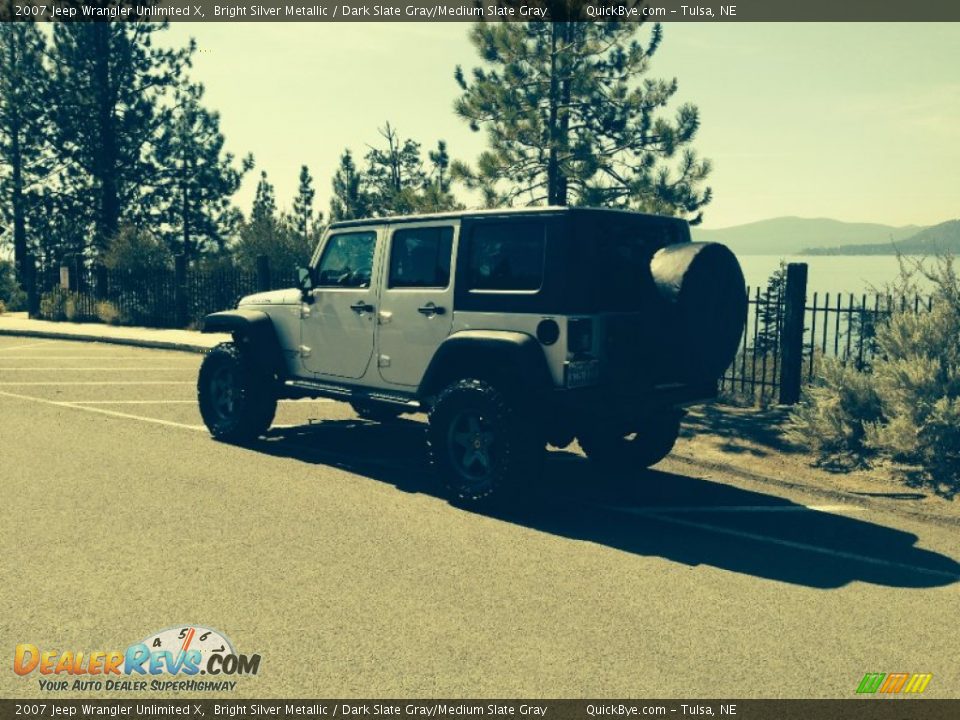 2007 Jeep Wrangler Unlimited X Bright Silver Metallic / Dark Slate Gray/Medium Slate Gray Photo #18