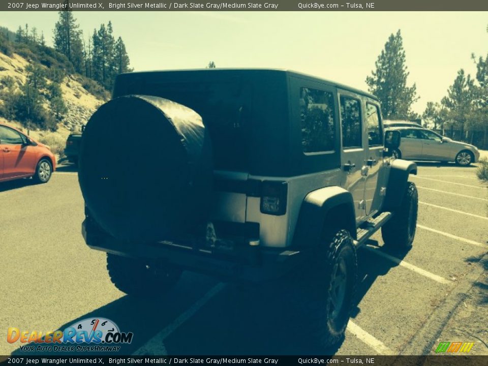 2007 Jeep Wrangler Unlimited X Bright Silver Metallic / Dark Slate Gray/Medium Slate Gray Photo #19