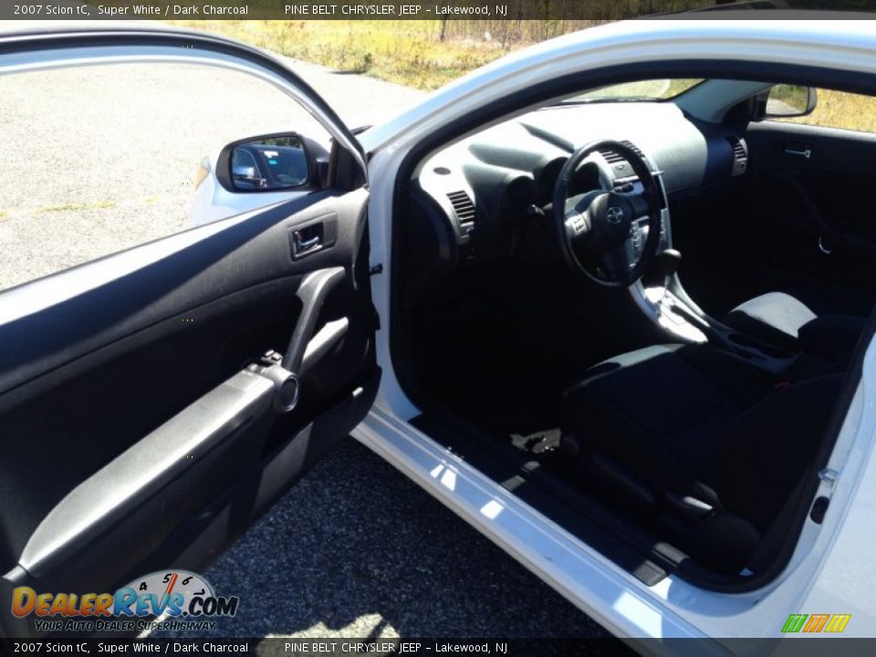 2007 Scion tC Super White / Dark Charcoal Photo #15