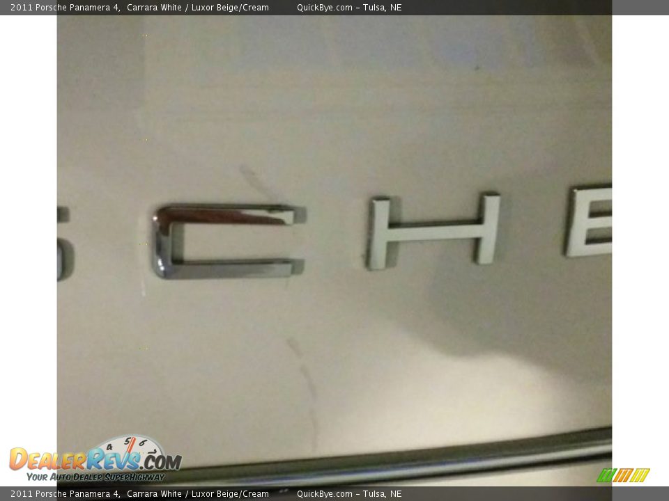 2011 Porsche Panamera 4 Carrara White / Luxor Beige/Cream Photo #7