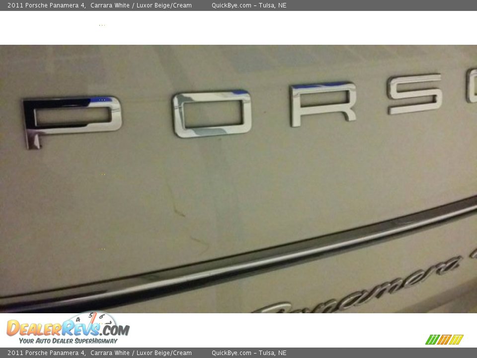2011 Porsche Panamera 4 Carrara White / Luxor Beige/Cream Photo #8