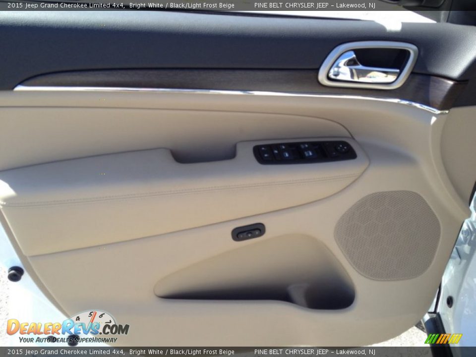 2015 Jeep Grand Cherokee Limited 4x4 Bright White / Black/Light Frost Beige Photo #8