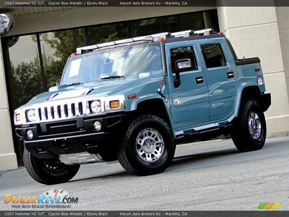 2007 Hummer H2 SUT Glacier Blue Metallic / Ebony Black Photo #1