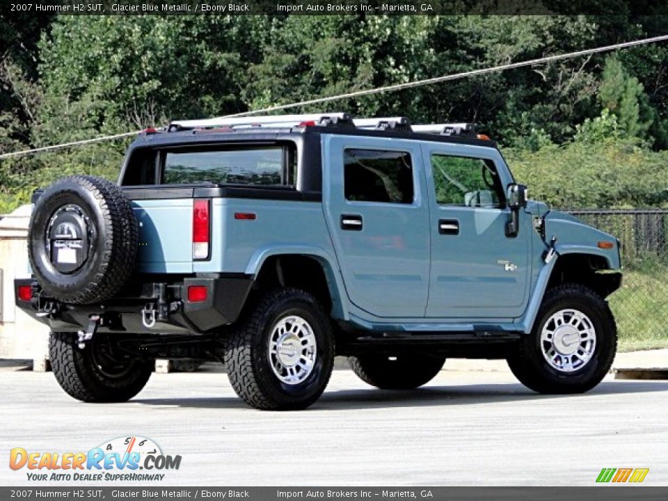 2007 Hummer H2 SUT Glacier Blue Metallic / Ebony Black Photo #2