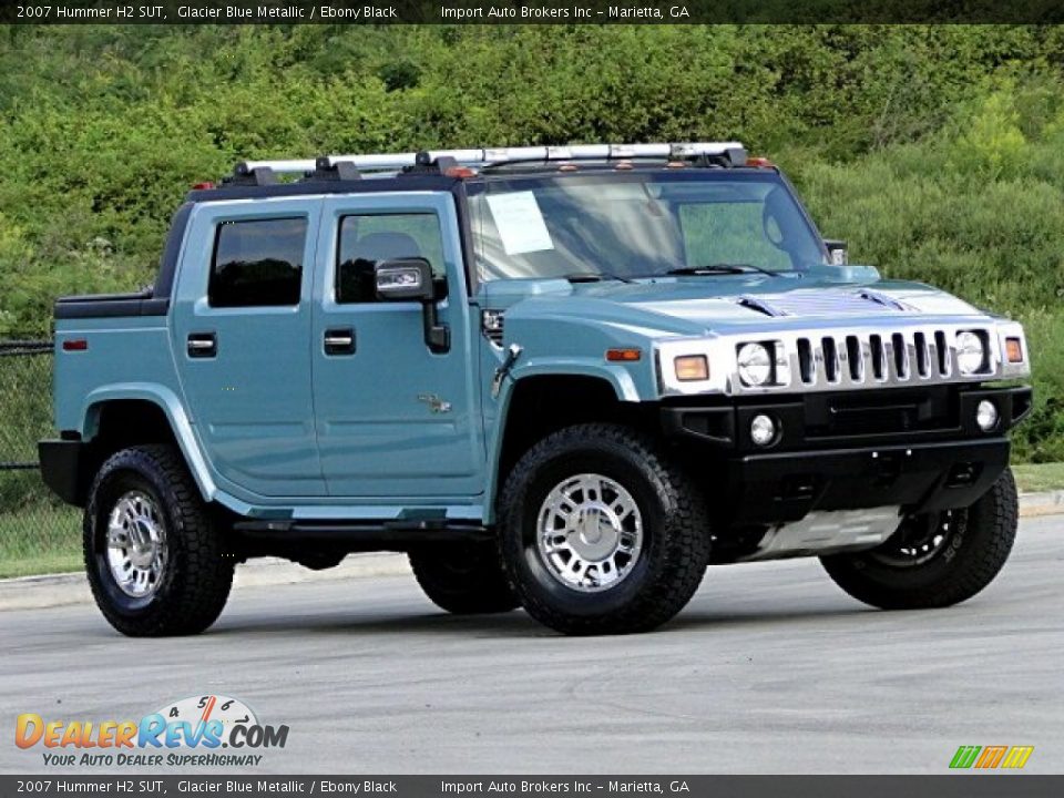 Glacier Blue Metallic 2007 Hummer H2 SUT Photo #6