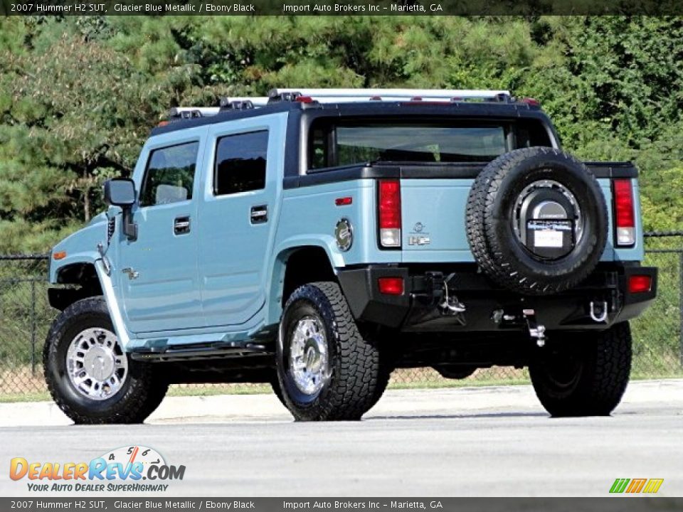 Glacier Blue Metallic 2007 Hummer H2 SUT Photo #24