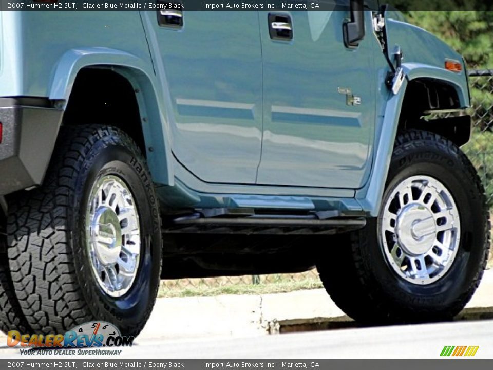 2007 Hummer H2 SUT Glacier Blue Metallic / Ebony Black Photo #29