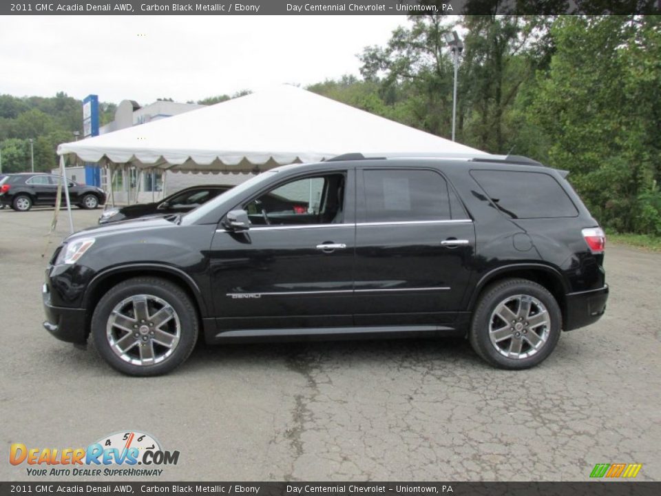 2011 GMC Acadia Denali AWD Carbon Black Metallic / Ebony Photo #2