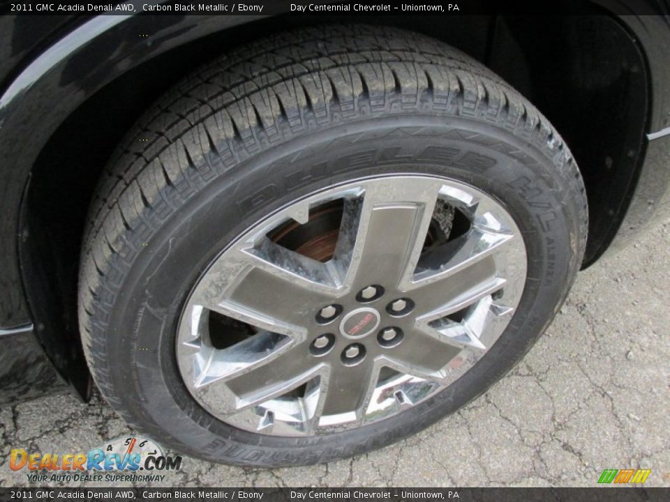 2011 GMC Acadia Denali AWD Carbon Black Metallic / Ebony Photo #3