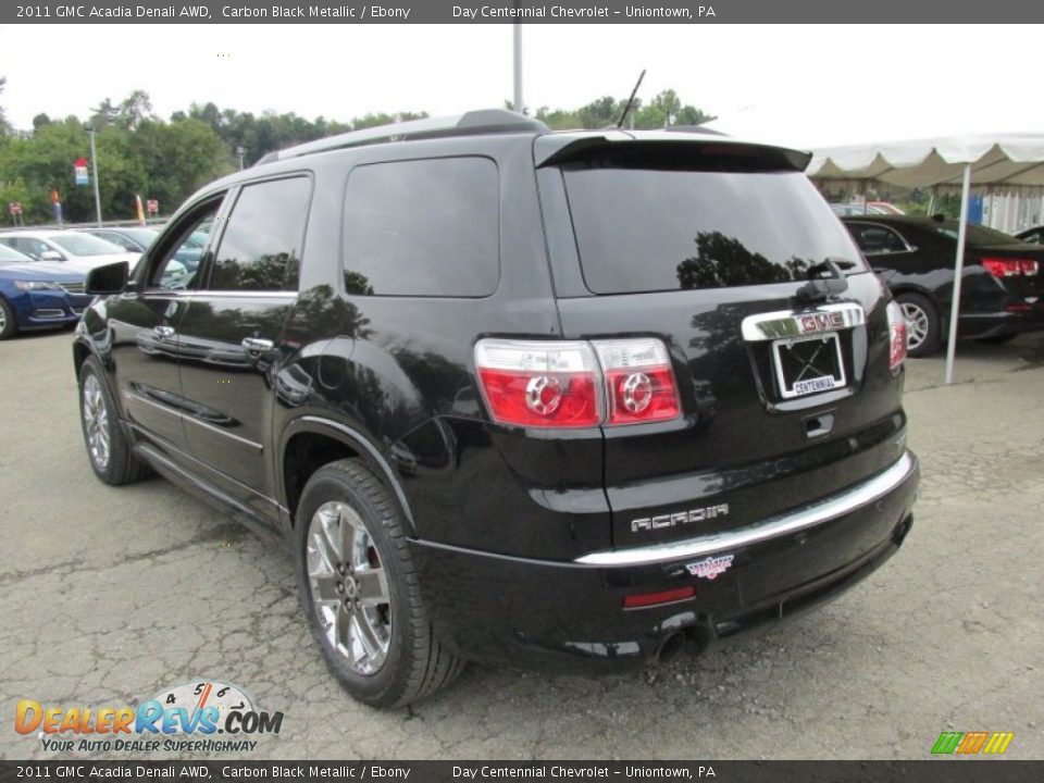 2011 GMC Acadia Denali AWD Carbon Black Metallic / Ebony Photo #4