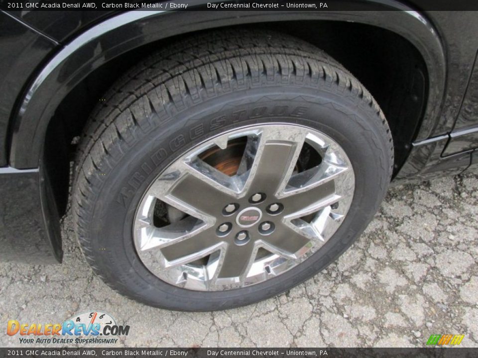 2011 GMC Acadia Denali AWD Carbon Black Metallic / Ebony Photo #8