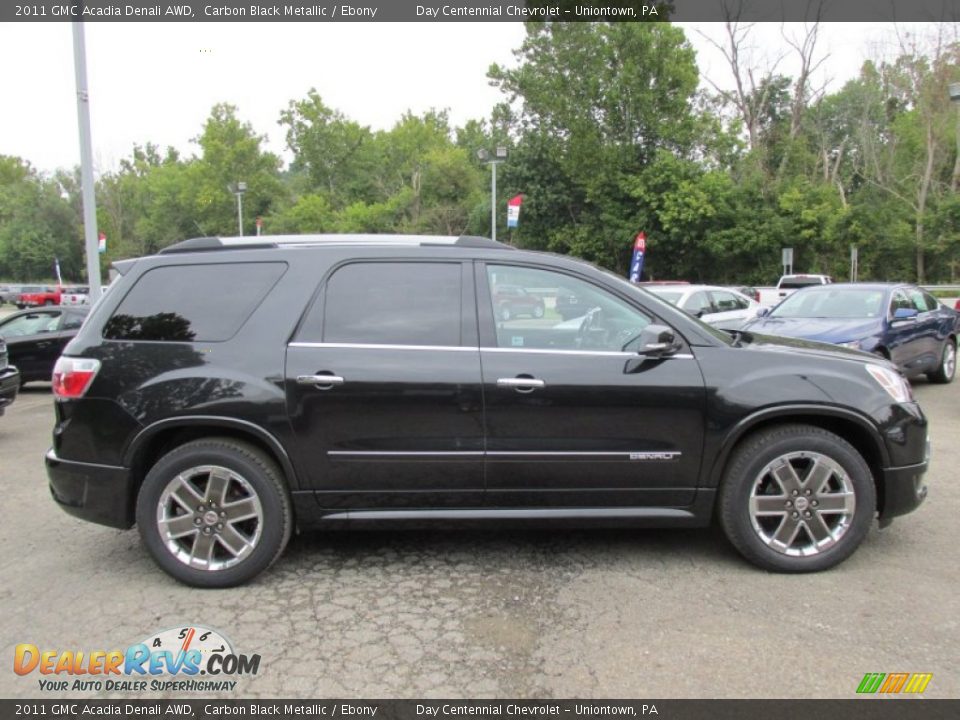2011 GMC Acadia Denali AWD Carbon Black Metallic / Ebony Photo #9