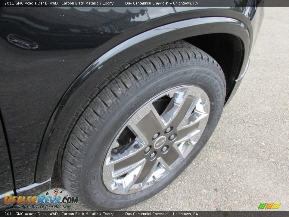 2011 GMC Acadia Denali AWD Carbon Black Metallic / Ebony Photo #11