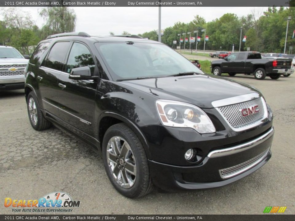 2011 GMC Acadia Denali AWD Carbon Black Metallic / Ebony Photo #12