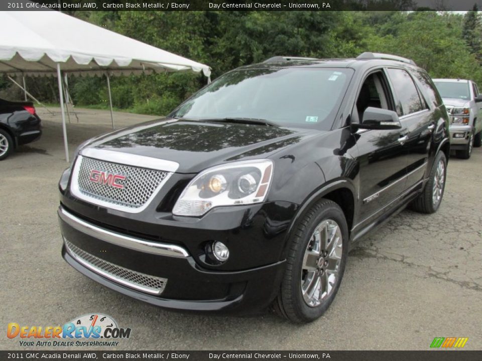 2011 GMC Acadia Denali AWD Carbon Black Metallic / Ebony Photo #14
