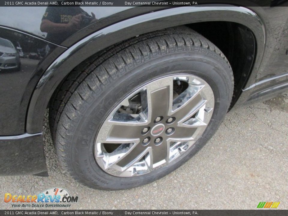 2011 GMC Acadia Denali AWD Carbon Black Metallic / Ebony Photo #15