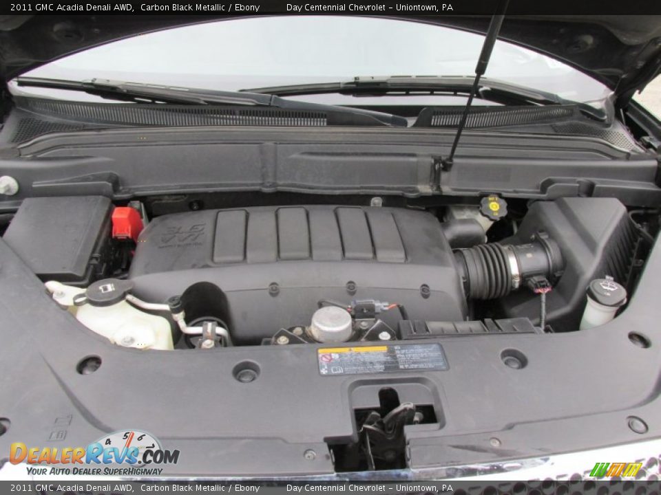 2011 GMC Acadia Denali AWD Carbon Black Metallic / Ebony Photo #16