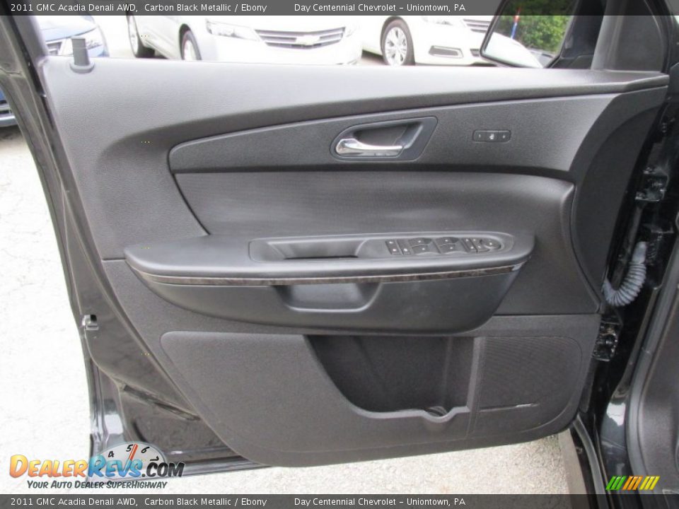 2011 GMC Acadia Denali AWD Carbon Black Metallic / Ebony Photo #22