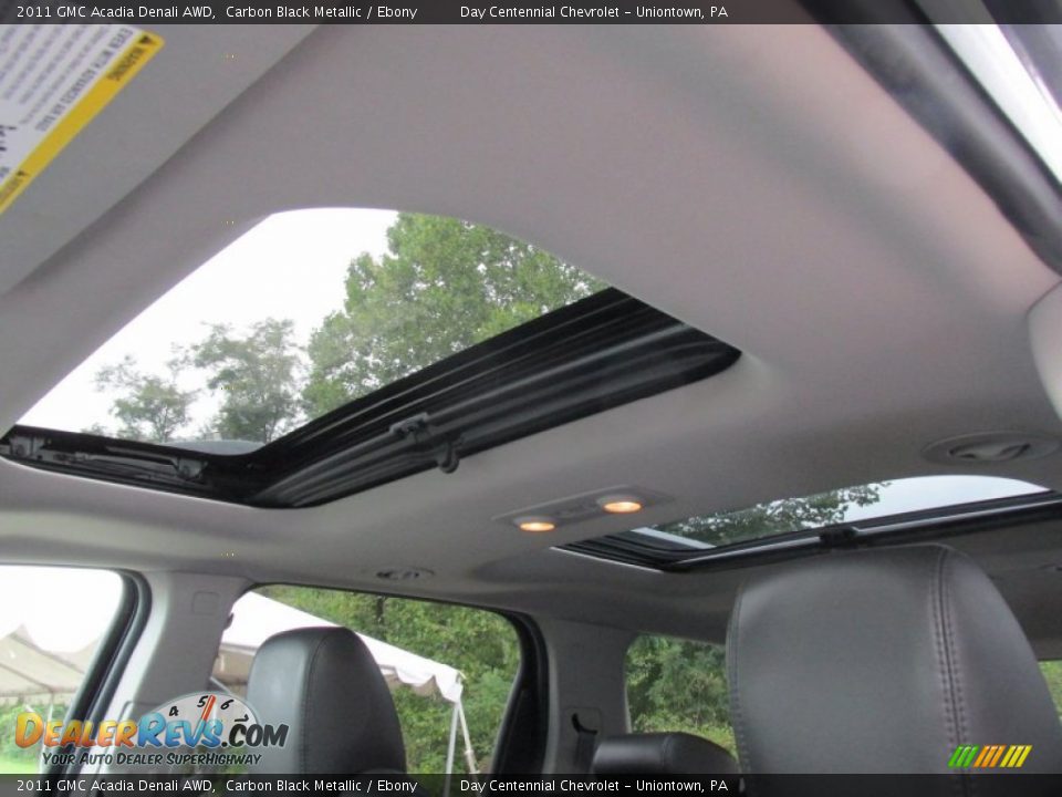 2011 GMC Acadia Denali AWD Carbon Black Metallic / Ebony Photo #24