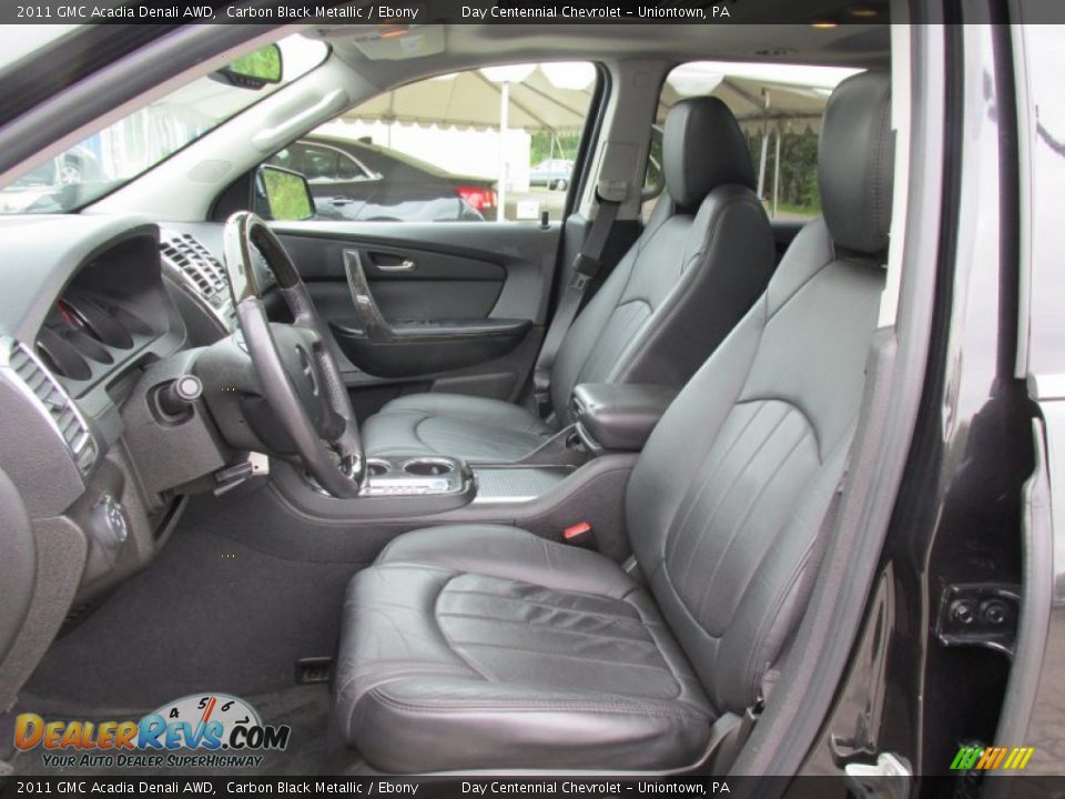 2011 GMC Acadia Denali AWD Carbon Black Metallic / Ebony Photo #25