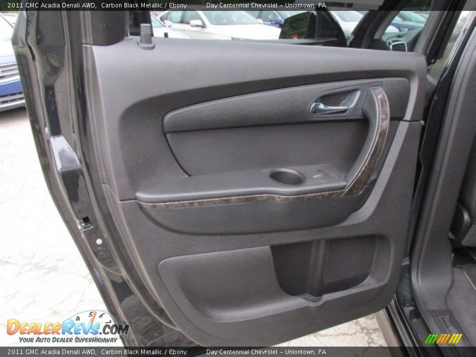 2011 GMC Acadia Denali AWD Carbon Black Metallic / Ebony Photo #26