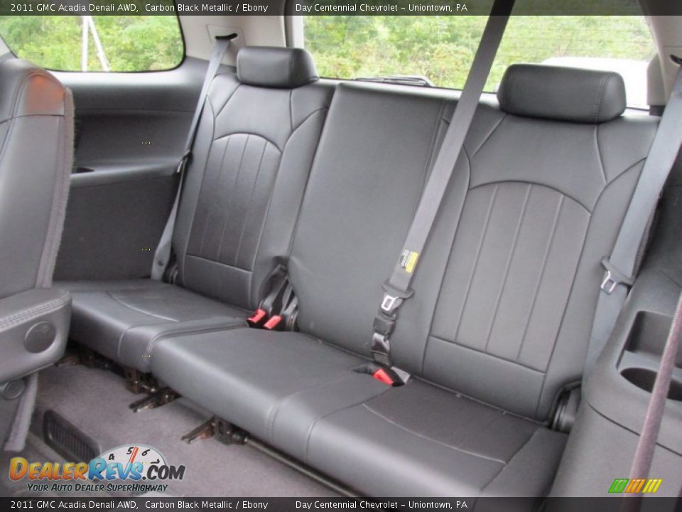 2011 GMC Acadia Denali AWD Carbon Black Metallic / Ebony Photo #28