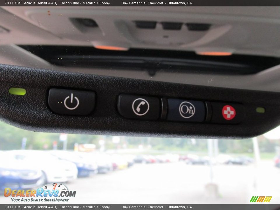 2011 GMC Acadia Denali AWD Carbon Black Metallic / Ebony Photo #36