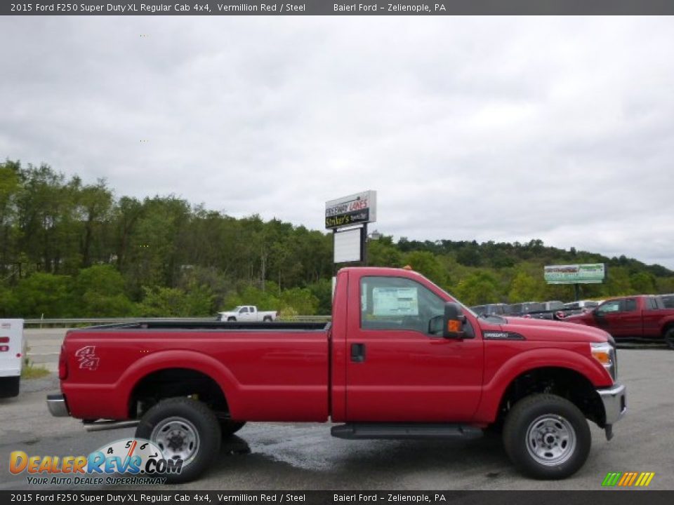 2015 Ford F250 Super Duty XL Regular Cab 4x4 Vermillion Red / Steel Photo #1