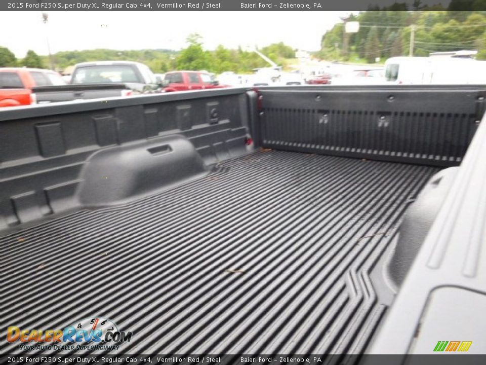 2015 Ford F250 Super Duty XL Regular Cab 4x4 Vermillion Red / Steel Photo #10