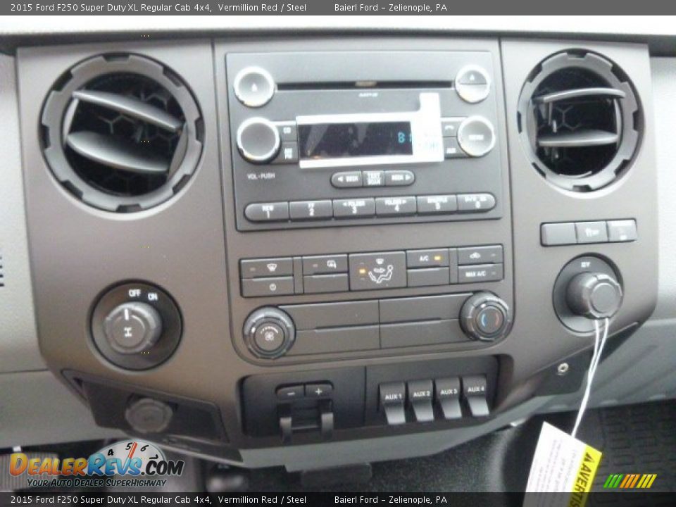 2015 Ford F250 Super Duty XL Regular Cab 4x4 Vermillion Red / Steel Photo #16