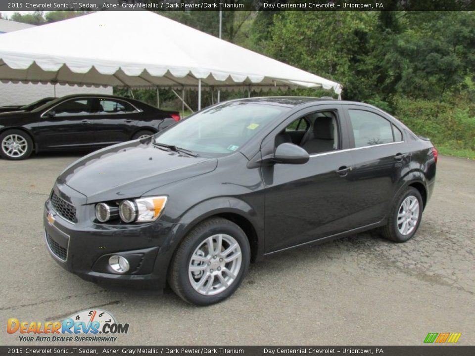 2015 Chevrolet Sonic LT Sedan Ashen Gray Metallic / Dark Pewter/Dark Titanium Photo #1
