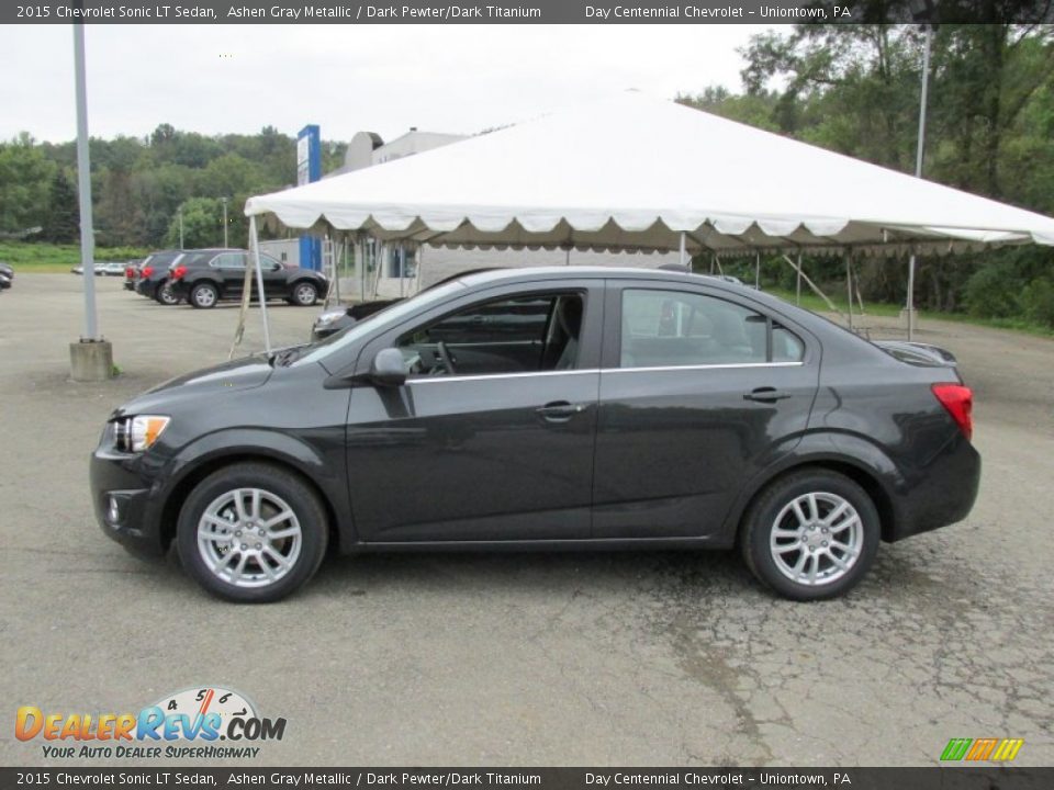2015 Chevrolet Sonic LT Sedan Ashen Gray Metallic / Dark Pewter/Dark Titanium Photo #2