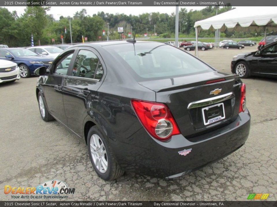2015 Chevrolet Sonic LT Sedan Ashen Gray Metallic / Dark Pewter/Dark Titanium Photo #4