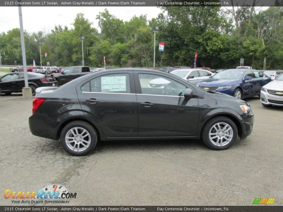 2015 Chevrolet Sonic LT Sedan Ashen Gray Metallic / Dark Pewter/Dark Titanium Photo #7
