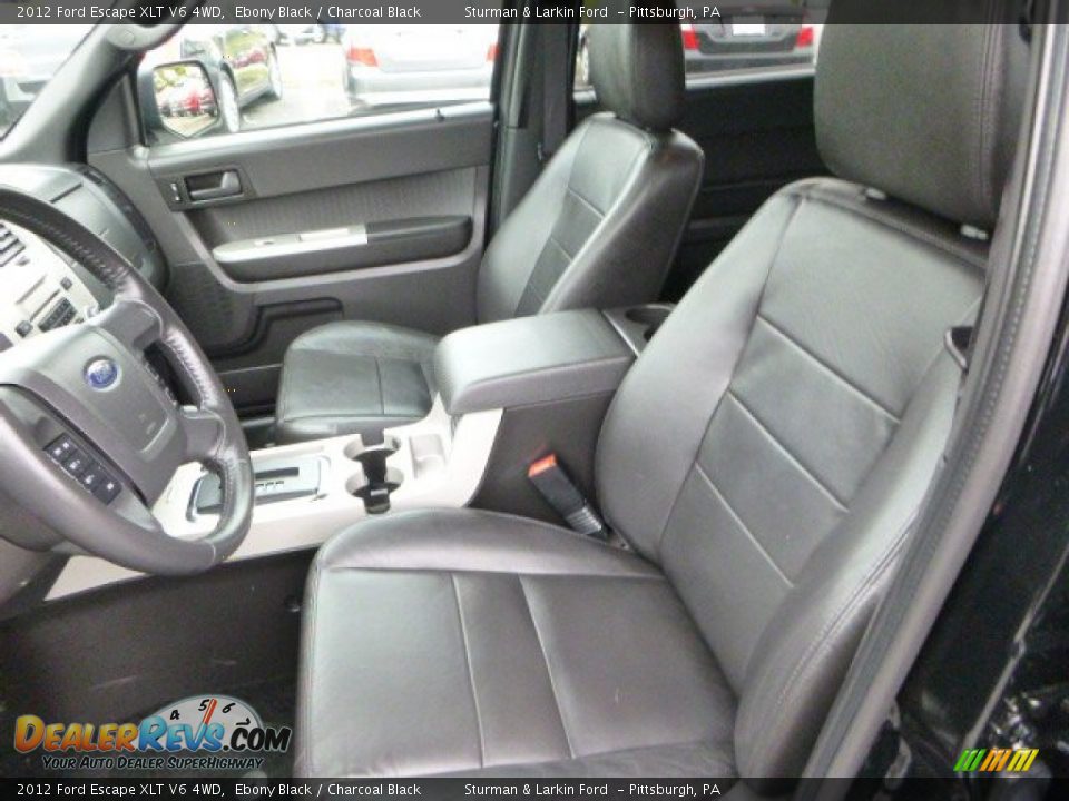 2012 Ford Escape XLT V6 4WD Ebony Black / Charcoal Black Photo #8