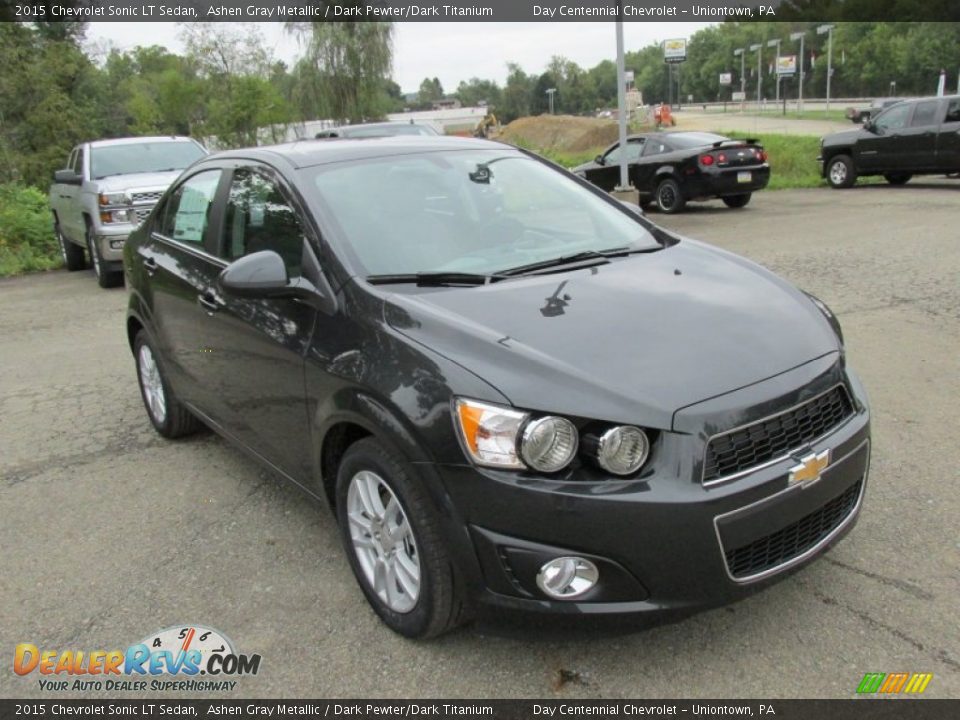 2015 Chevrolet Sonic LT Sedan Ashen Gray Metallic / Dark Pewter/Dark Titanium Photo #8