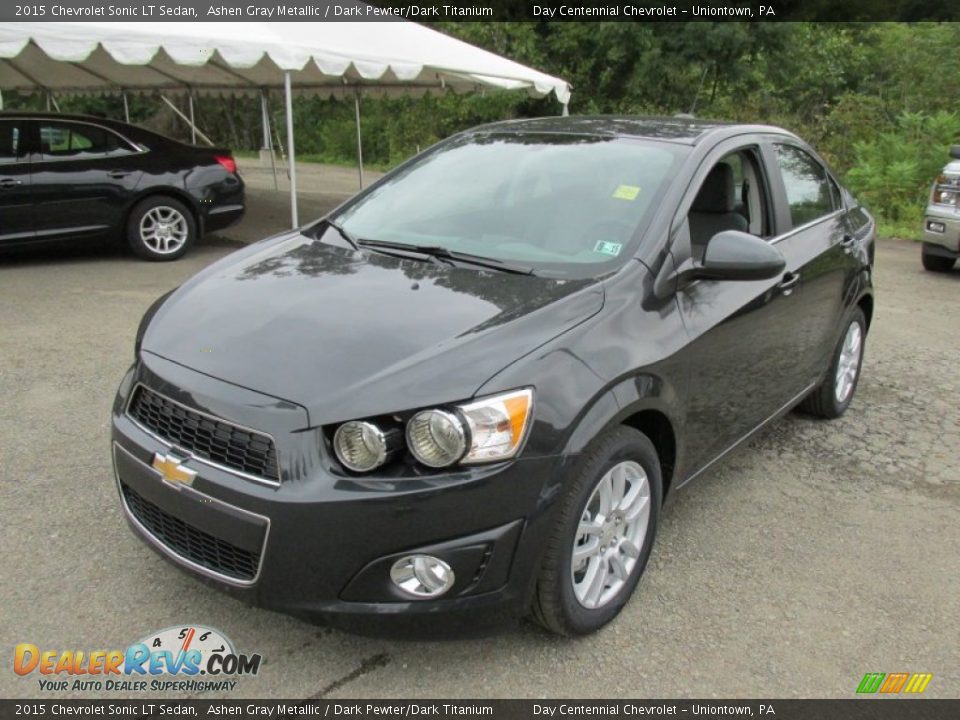 2015 Chevrolet Sonic LT Sedan Ashen Gray Metallic / Dark Pewter/Dark Titanium Photo #10