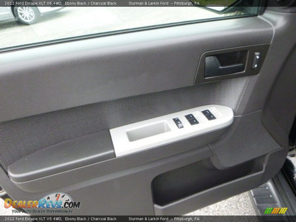 2012 Ford Escape XLT V6 4WD Ebony Black / Charcoal Black Photo #11