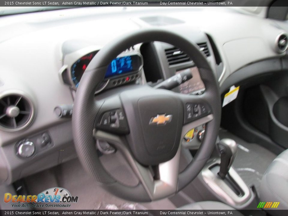 2015 Chevrolet Sonic LT Sedan Ashen Gray Metallic / Dark Pewter/Dark Titanium Photo #15