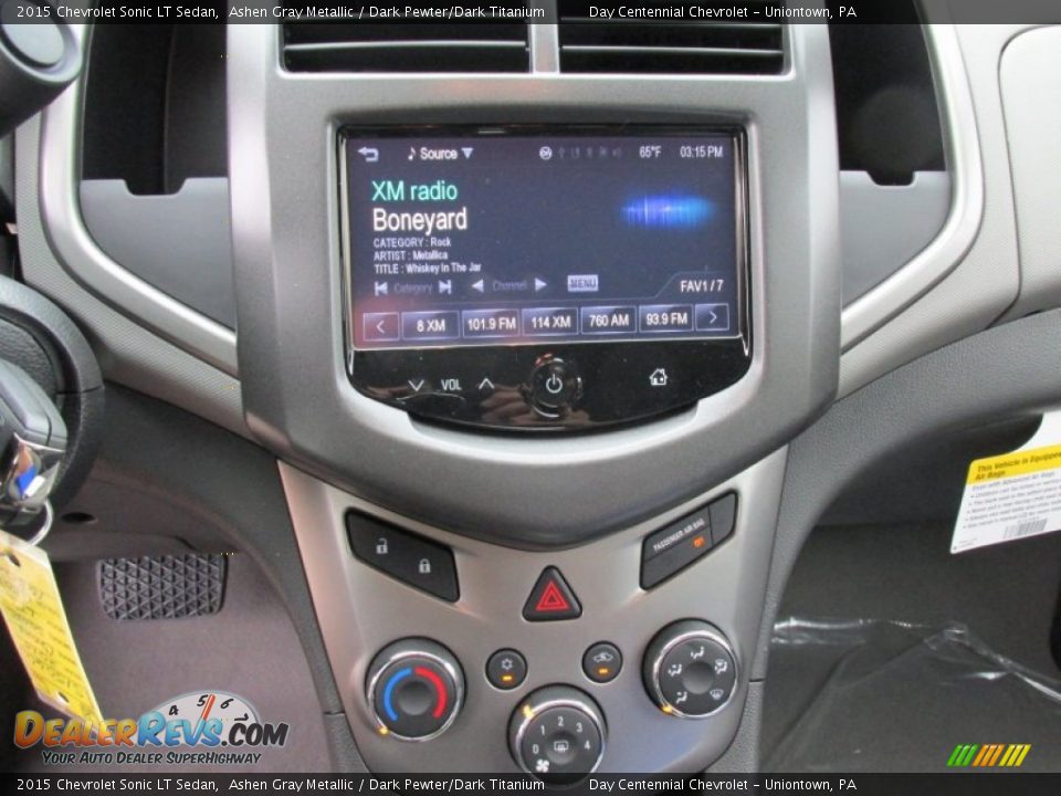 2015 Chevrolet Sonic LT Sedan Ashen Gray Metallic / Dark Pewter/Dark Titanium Photo #17