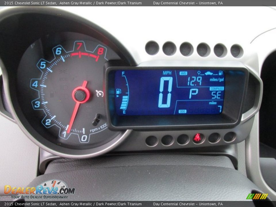 2015 Chevrolet Sonic LT Sedan Ashen Gray Metallic / Dark Pewter/Dark Titanium Photo #20