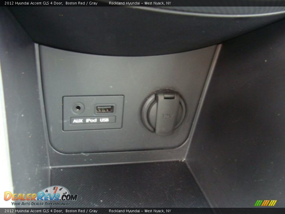 2012 Hyundai Accent GLS 4 Door Boston Red / Gray Photo #18