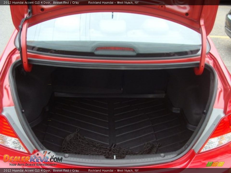 2012 Hyundai Accent GLS 4 Door Boston Red / Gray Photo #21