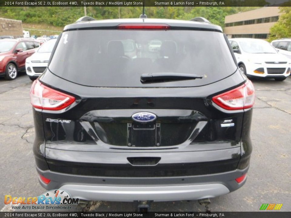 2014 Ford Escape SE 2.0L EcoBoost 4WD Tuxedo Black / Medium Light Stone Photo #3