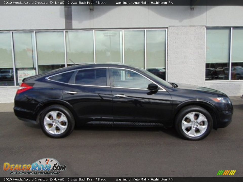 2010 Honda Accord Crosstour EX-L 4WD Crystal Black Pearl / Black Photo #2