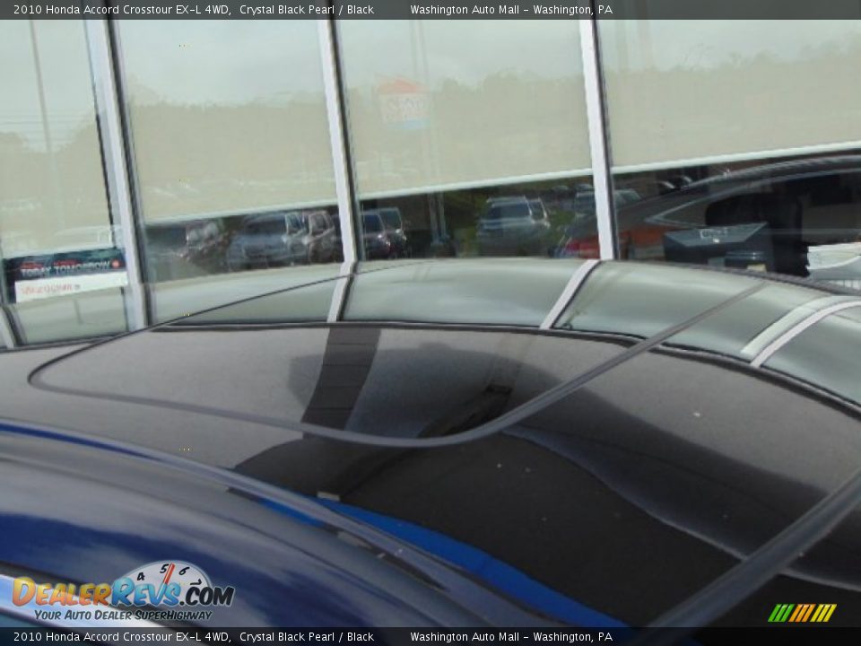 2010 Honda Accord Crosstour EX-L 4WD Crystal Black Pearl / Black Photo #3