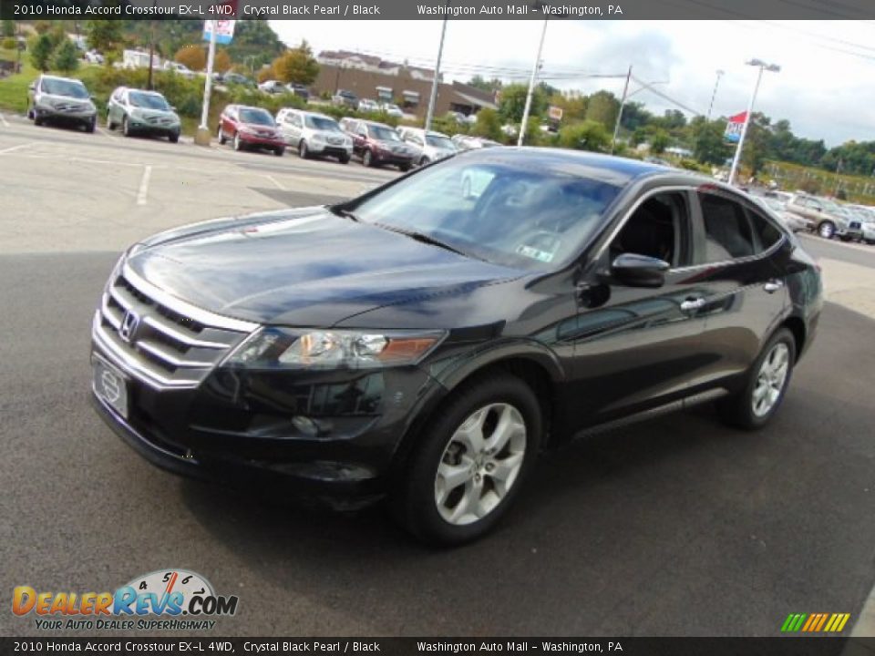2010 Honda Accord Crosstour EX-L 4WD Crystal Black Pearl / Black Photo #4