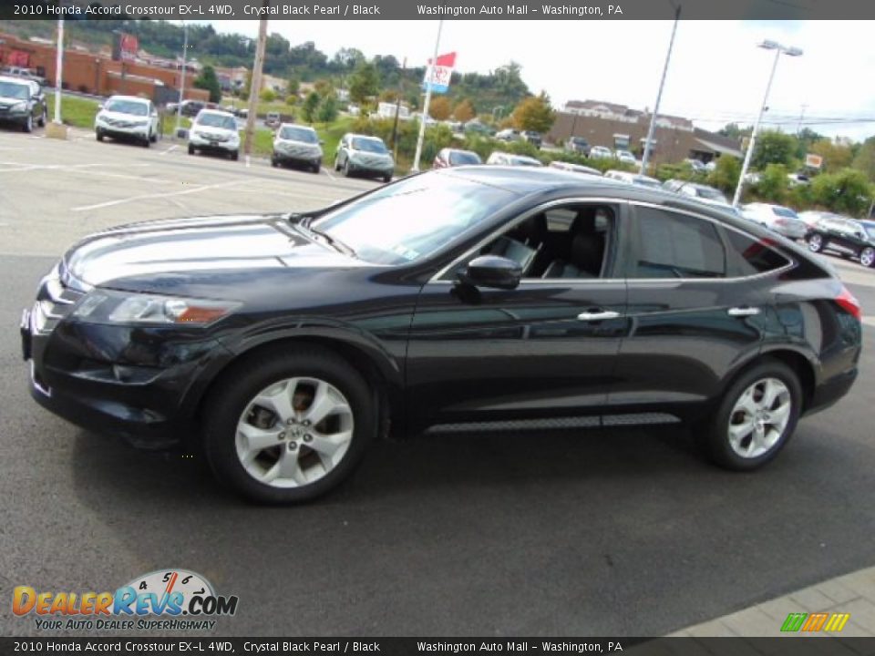 2010 Honda Accord Crosstour EX-L 4WD Crystal Black Pearl / Black Photo #5