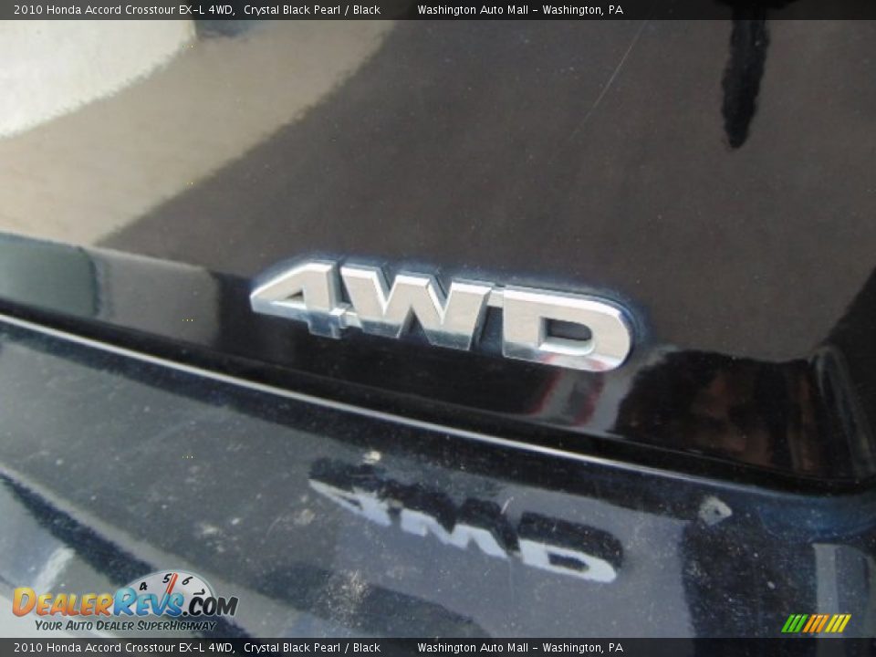 2010 Honda Accord Crosstour EX-L 4WD Crystal Black Pearl / Black Photo #9